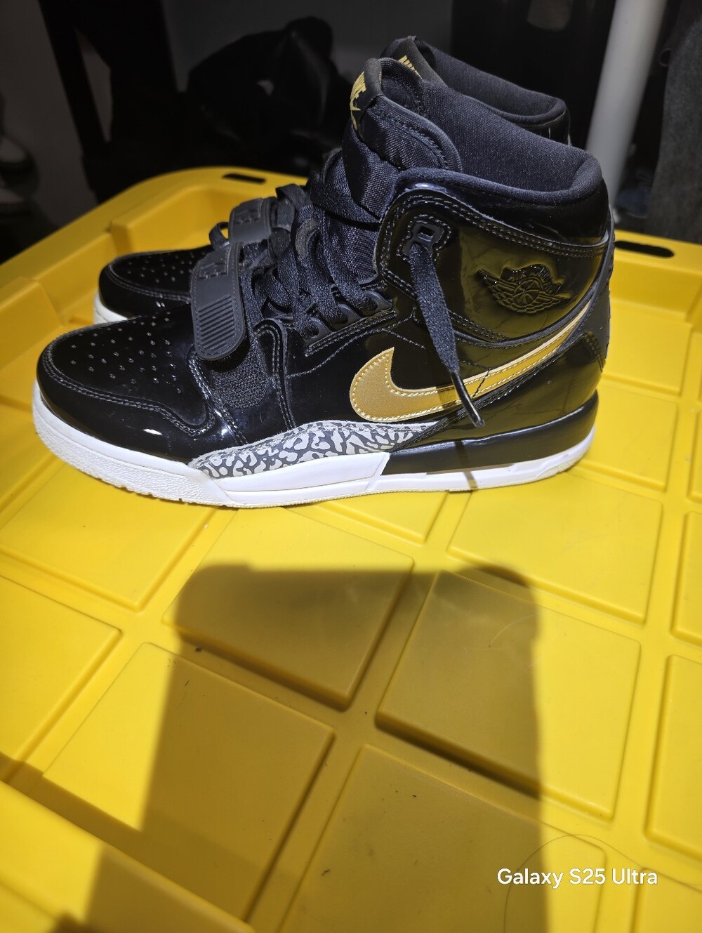 Nike Kids' Black & Gold High-Top Sneaker